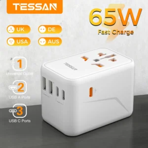 TESSAN 65W Travel Adapter