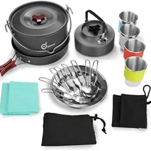 22pcs Camping Cookware Set