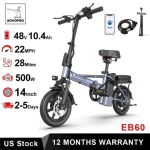 AOVOPRO Foldable Electric Bike
